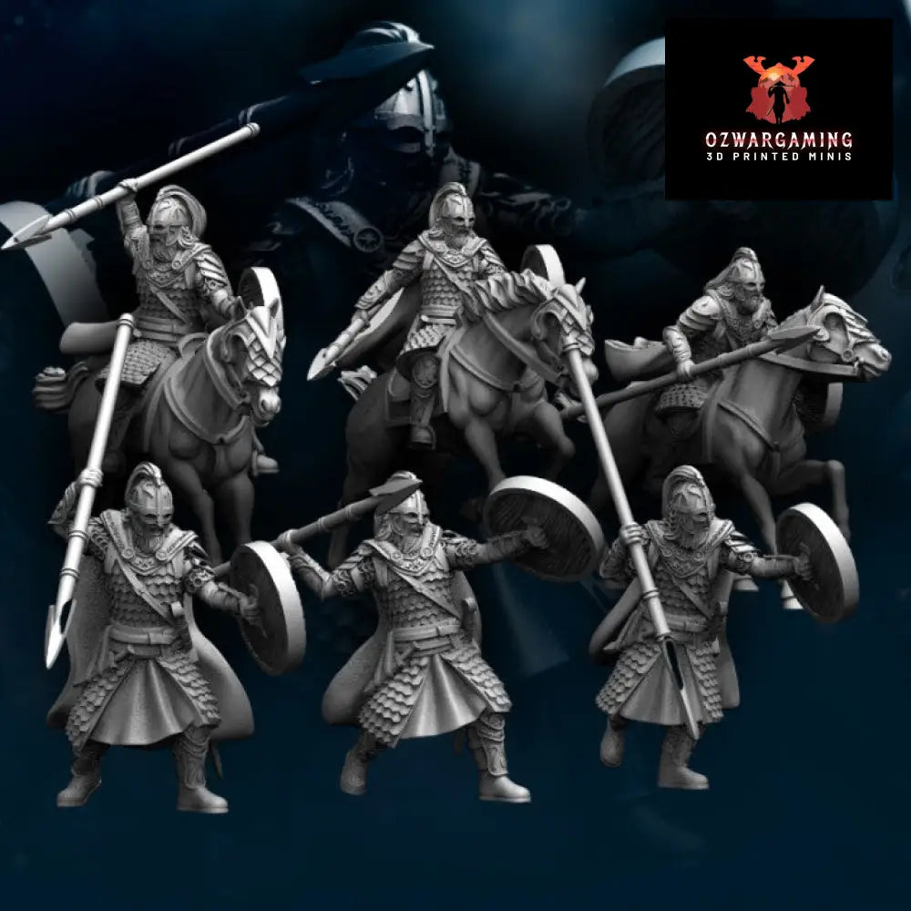 West Human Royal Guard Mounted | Davale Games 25mm Fantasy Wargaming Miniatures Role Playing Miniatures