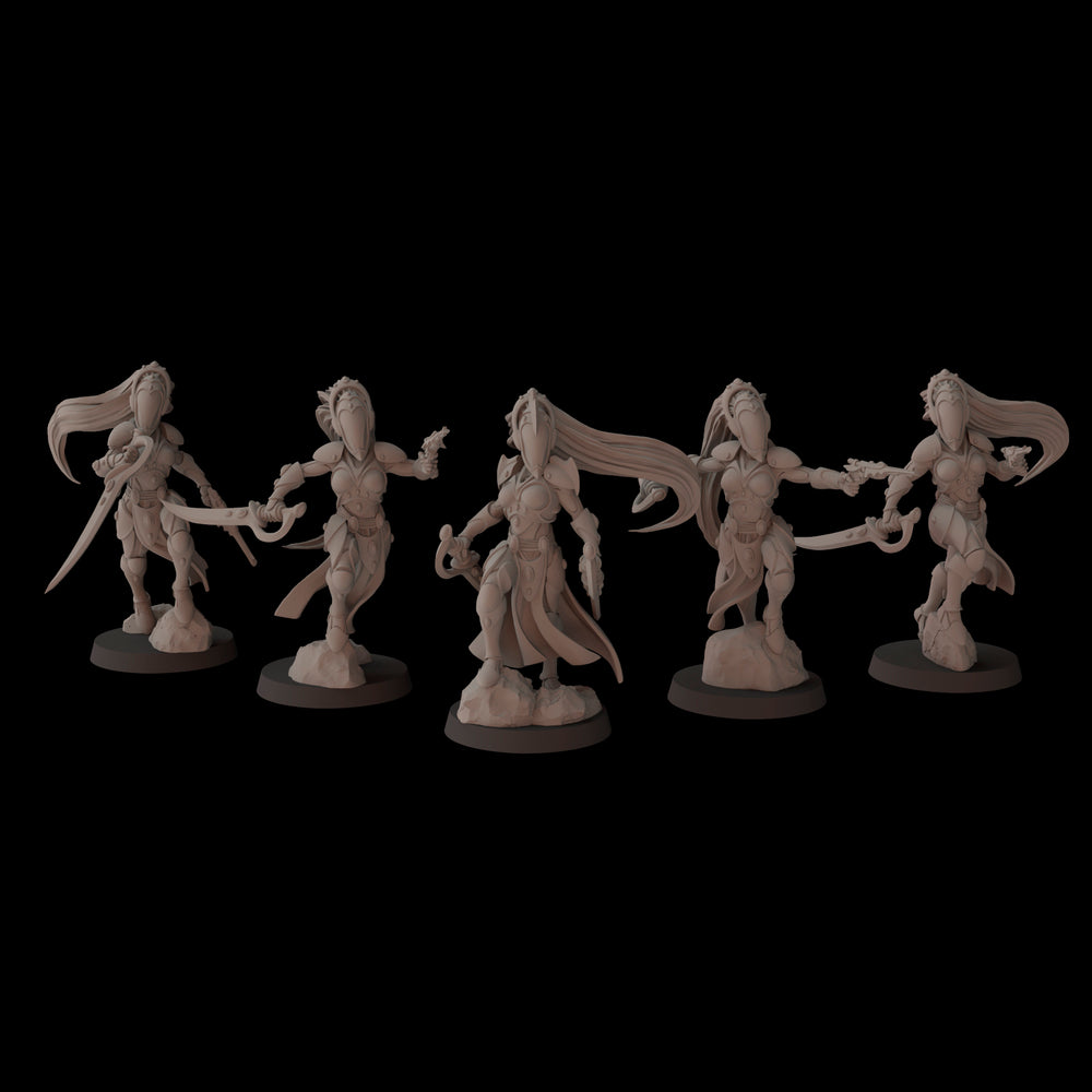 Space Elves Wild Maidens | Fantasy Cult 32mm Grimdark Wargaming Miniatures