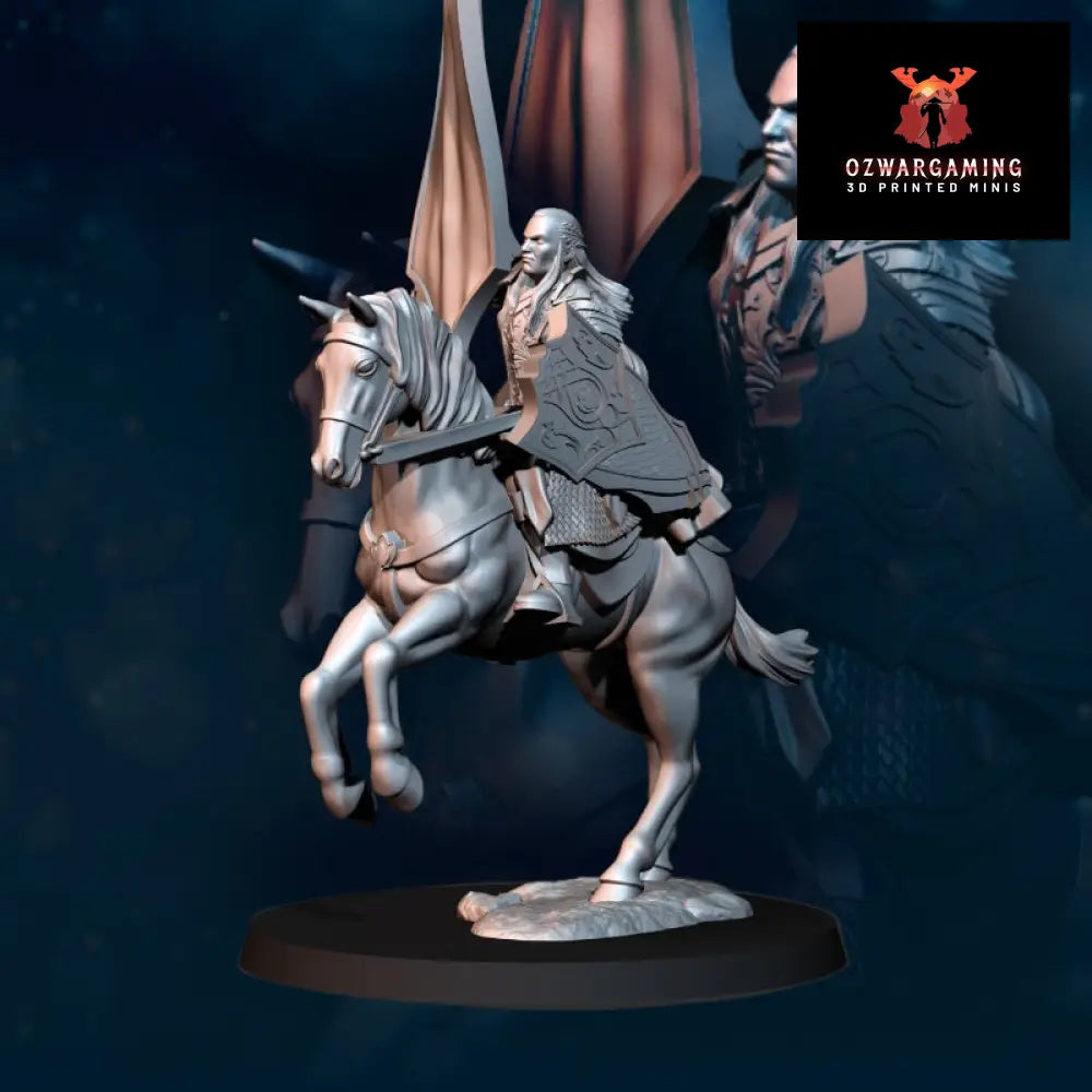 Wood Elf Armored Banner | Davale Games 25mm Fantasy Wargaming Miniatures Role Playing Miniatures