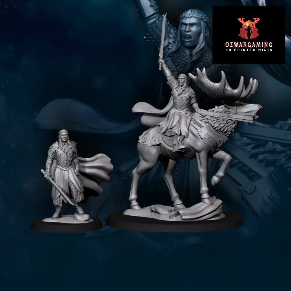 Wood Elf King | Davale Games 25mm Fantasy Wargaming Miniatures Role Playing Miniatures