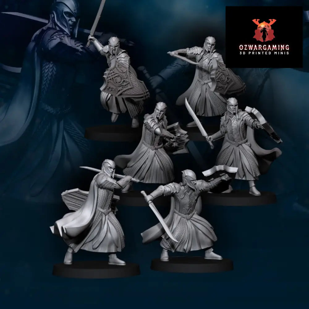 Wood Elf Warriors Swords | Davale Games 25mm Fantasy Wargaming Miniatures Role Playing Miniatures