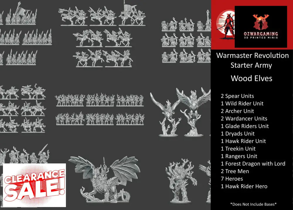 Wood Elves Army Bundle | Forest Dragon 10mm Fantasy Wargaming Miniatures Role Playing Miniatures
