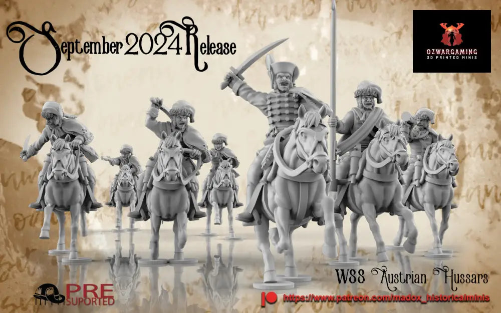 WSS Austrian Hussars | Warbear Studios 28mm Historical Wargaming Miniatures Role Playing Miniatures