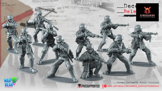 WW2 German Luftwaffe Field Division | Warbear Studios 28mm Historical Wargaming Miniatures Role Playing Miniatures
