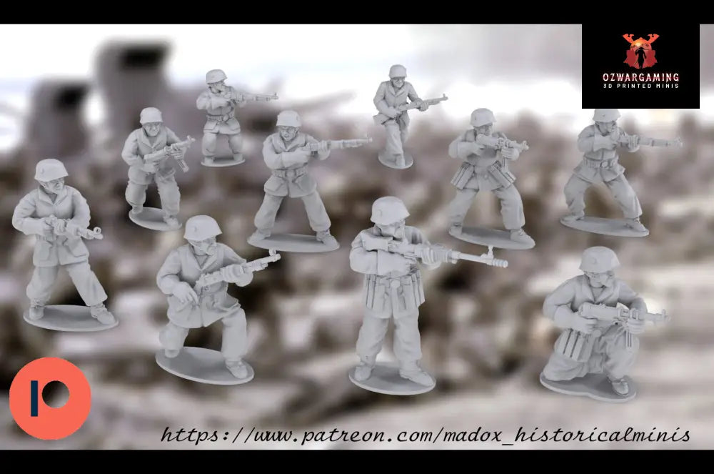 WW2 German Paratroopers | Warbear Studios 28mm Historical Wargaming Miniatures Role Playing Miniatures
