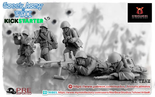 WW2 Greek AT Teams | Battlecat 28mm Historical Wargaming Miniatures Role Playing Miniatures