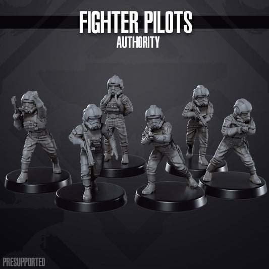Space Wars: Authority Fighter Pilots | Skullforge Studios 32mm Wargaming Miniatures Role Playing Miniatures