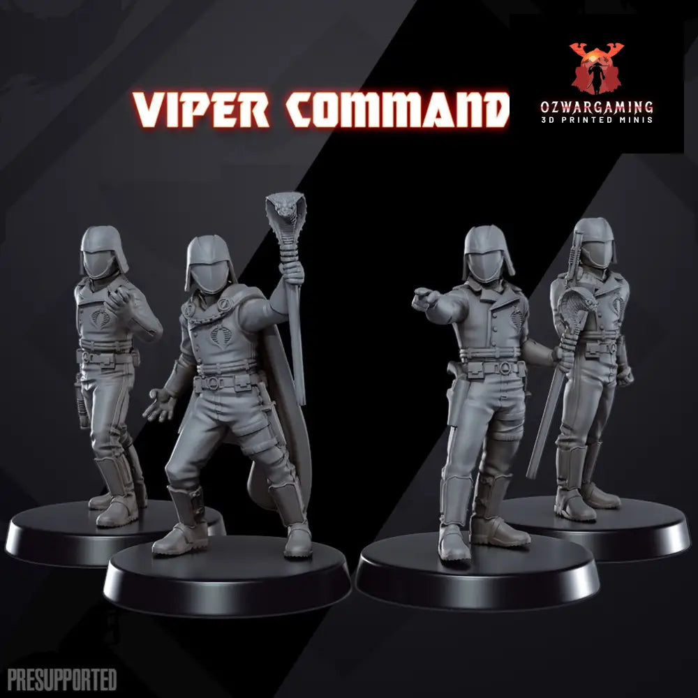 Yo Joe! Hero: Python Commander | Skullforge Studios 32mm Wargaming Miniatures Role Playing Miniatures