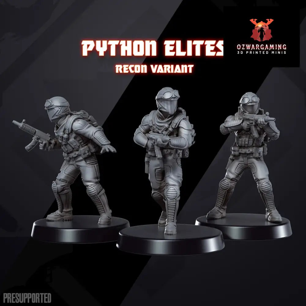 Yo Joe! Unit: Python Elites | Skullforge Studios 32mm Wargaming Miniatures Role Playing Miniatures