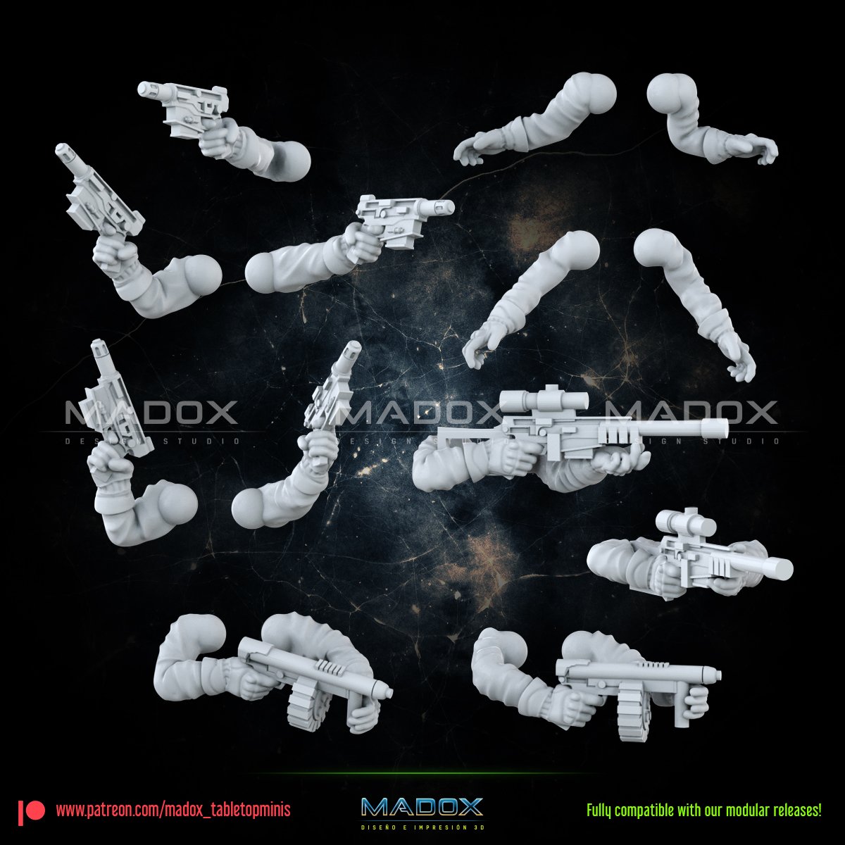 Desert Syndicate Build Kit | Warbear Studios 28mm SciFi Wargaming Miniatures Role Playing Miniatures