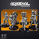 ARSENAL INFANTRY: Fireteam Beta | Skullforge Studios 32mm Wargaming Miniatures