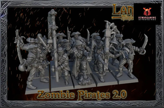 Zombie Pirates 2.0 | Landor Miniatures 28/32mm Fantasy Wargaming Miniatures